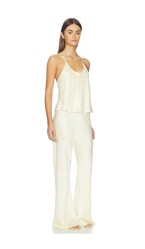 Washable Silk - Bias Cami Pant Set in Yellow. - size L (also in XL) - LUNYA - Modalova