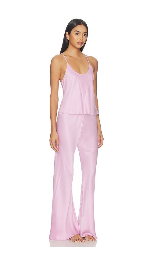 Washable Silk Bias Cami Pant Set in Pink. - size S (also in XL) - LUNYA - Modalova