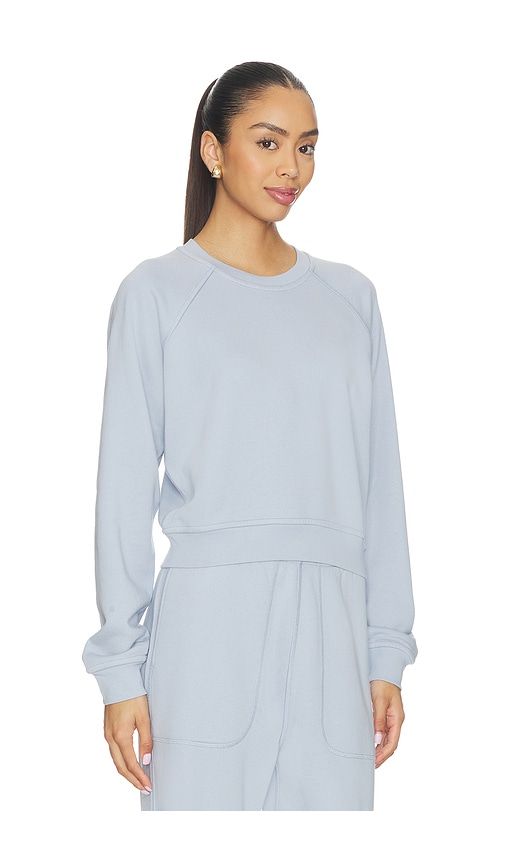 Silksweats Lightweight Reversible Slim Fit Raglan Sweatshirt in Blue. - size M (also in S, XS) - LUNYA - Modalova