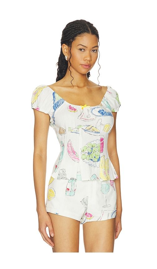 Pat Top in White. - size L (also in M, S) - Lisa Says Gah - Modalova