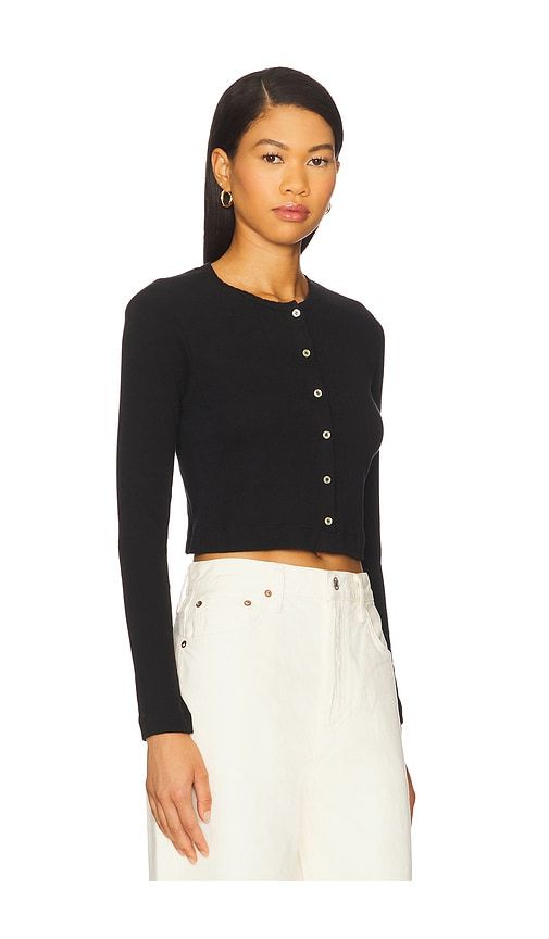 Pointelle Crop Cardigan in . - size S (also in XS) - LESET - Modalova
