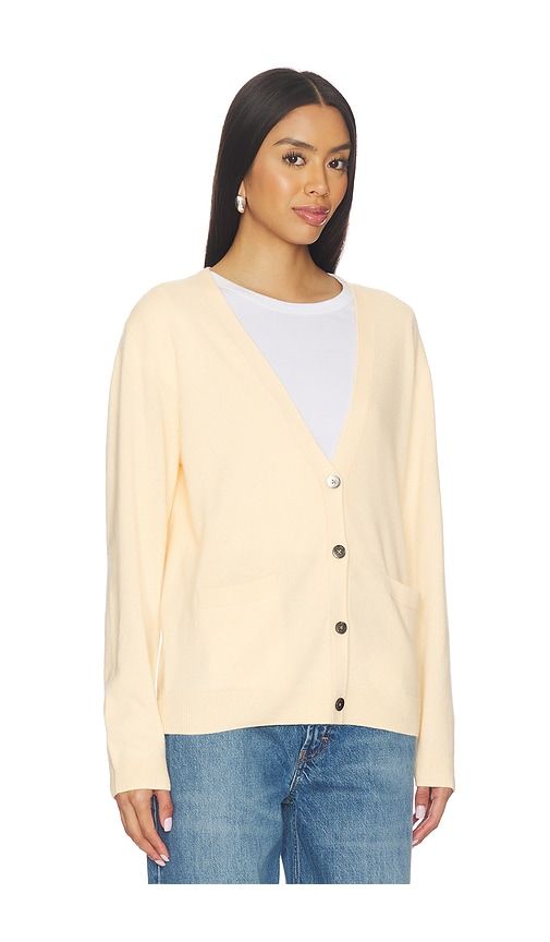 Zoe Long V Cardigan in Yellow. - size L (also in M, S) - LESET - Modalova