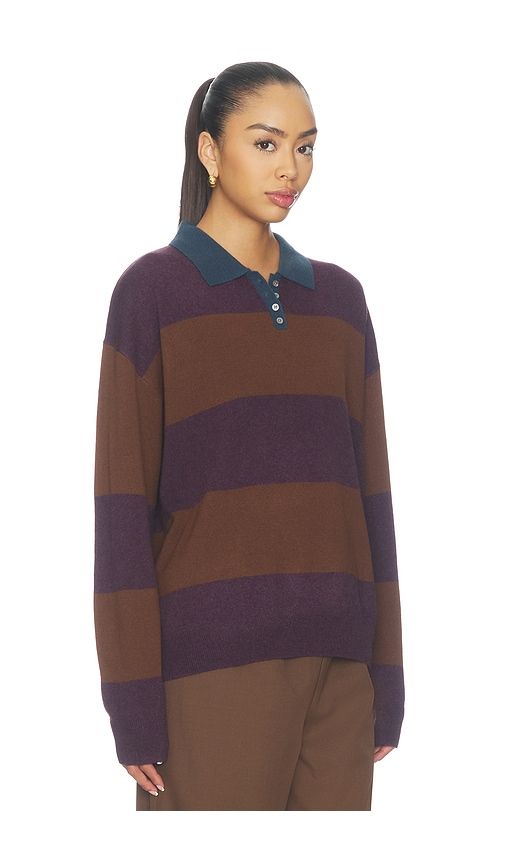 Zoe Rugby Polo Shirt in Purple. - size S (also in M, L) - LESET - Modalova