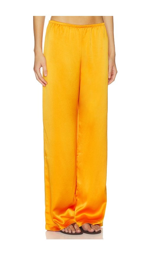 Barb Wide Leg Pant in Orange. - size S (also in XL) - LESET - Modalova
