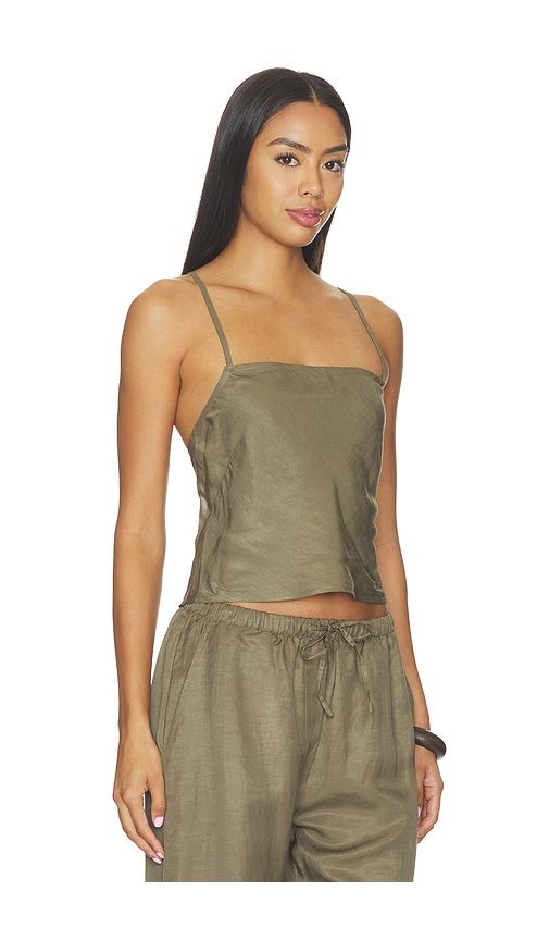 Daniel Square Neck Tank in Taupe. - size M (also in XL, XS) - LESET - Modalova