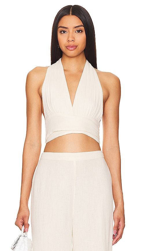 Santos Top in Cream. - size L (also in M, XL, XS) - LSPACE - Modalova