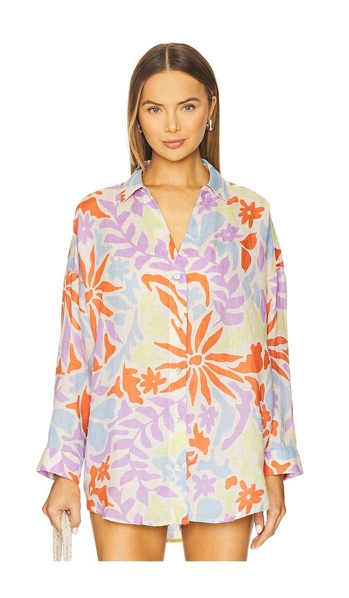 Rio Tunic in Orange,Lavender. - size M-L (also in XS-S) - LSPACE - Modalova