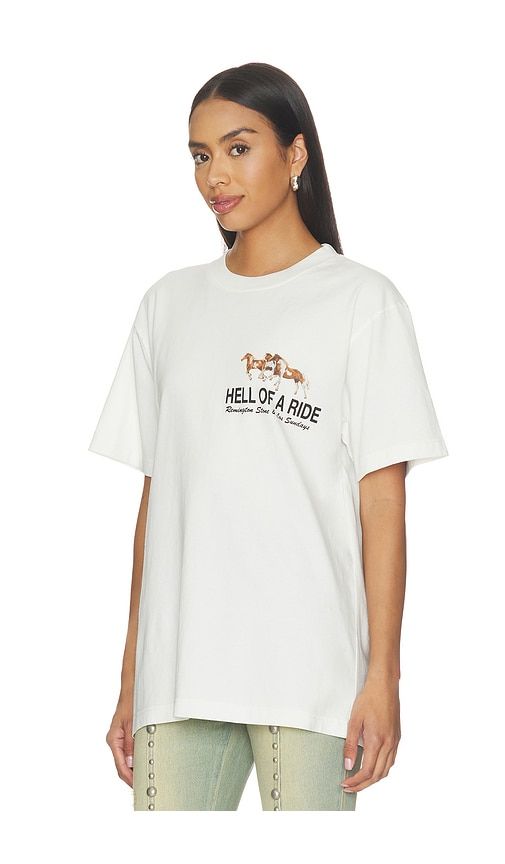 The Hell Of A Ride Tee in White. - size L (also in M, S) - Los Sundays - Modalova