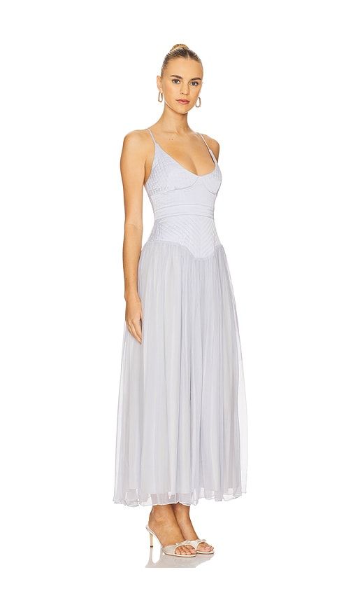 Odette Midi Dress in Baby Blue. - size M (also in S, XS) - LPA - Modalova