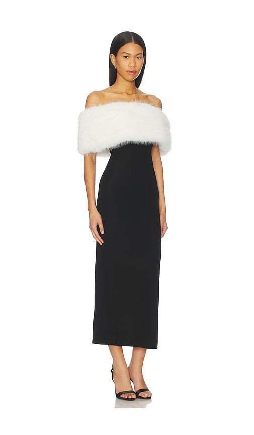 Nella Midi Dress in Black. - size L (also in M, S, XS) - LPA - Modalova