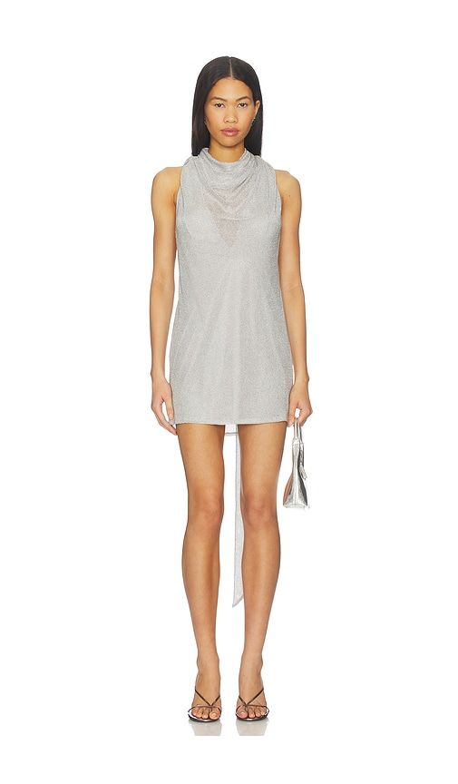 Zuri Mini Dress in Metallic , grey. - size L (also in M, S, XL, XXS) - LPA - Modalova