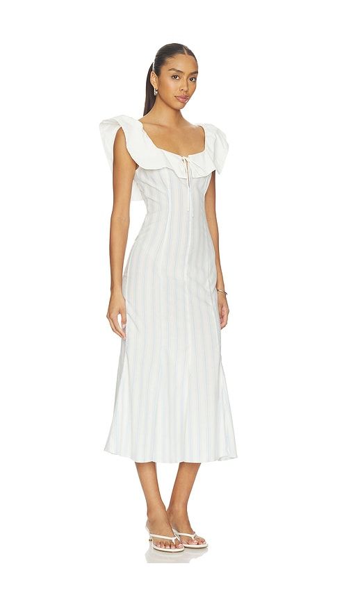 Harper Midi Dress in Baby Blue. - size L (also in M, S, XS) - LPA - Modalova
