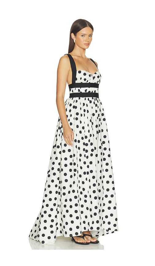 Leisl Gown in Black & White. - size L (also in M, S, XL, XS, XXS) - LPA - Modalova