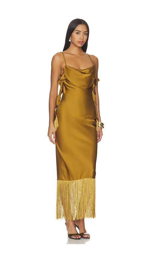 Vivian Midi Dress in Olive. - size XS (also in S, M, XL) - LPA - Modalova
