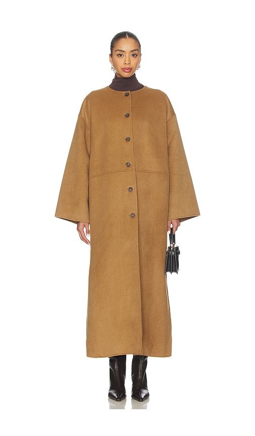 Isabel Maxi Coat in Beige. - size L (also in M, S, XL, XS, XXS) - LPA - Modalova