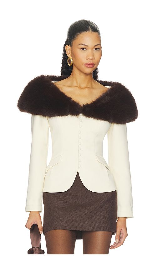 Elmira Faux Fur Jacket in . - size M (also in XS) - LPA - Modalova