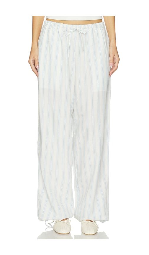 Harper Pant in White,Baby Blue. - size L (also in M, S, XL, XS, XXS) - LPA - Modalova
