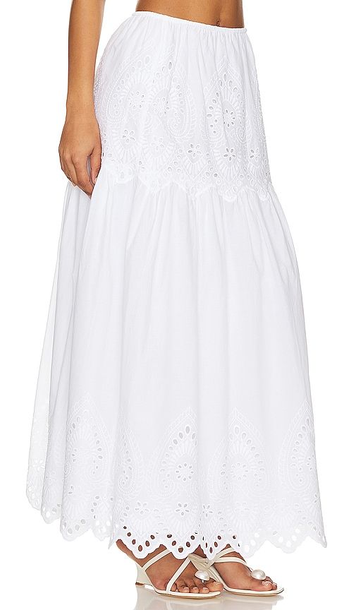Francesca Eyelet Maxi Skirt in . - size L (also in M, S) - LPA - Modalova