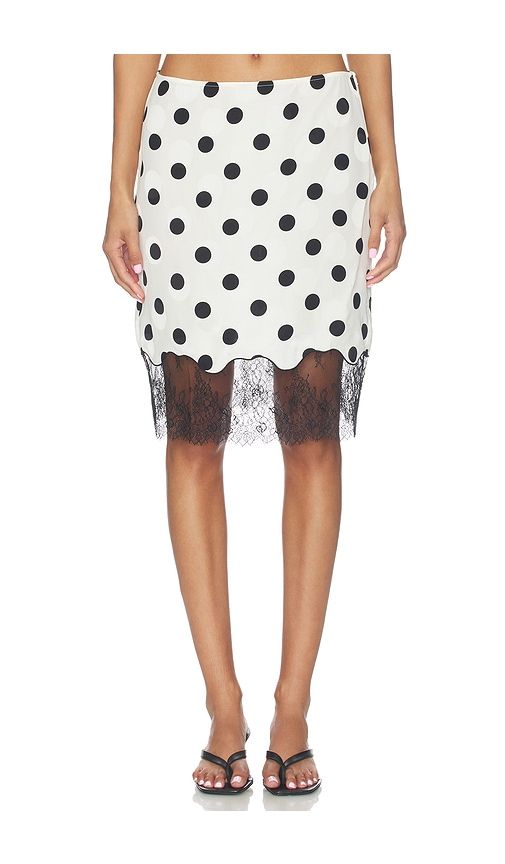 Aveline Skirt in Black & White. - size L (also in M, S, XL, XS) - LPA - Modalova