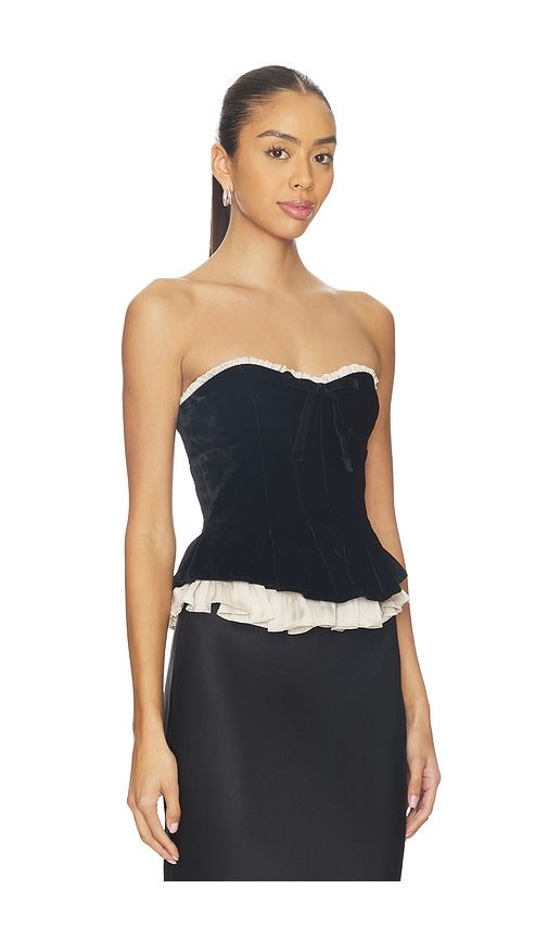Lauretta Corset Top in Black. - size L (also in M, S, XL) - LPA - Modalova