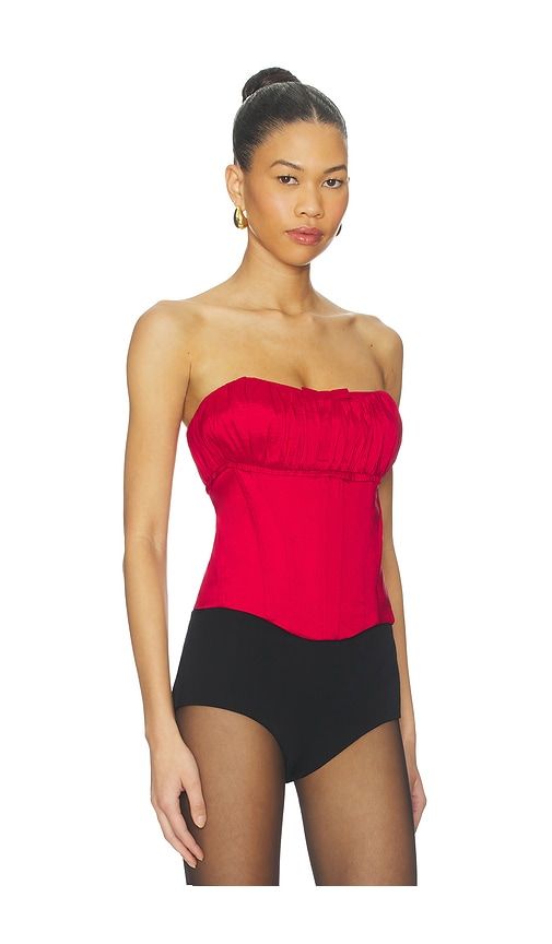 Audrey Corset Top in Burgundy. - size L (also in M, S, XL, XS, XXS) - LPA - Modalova
