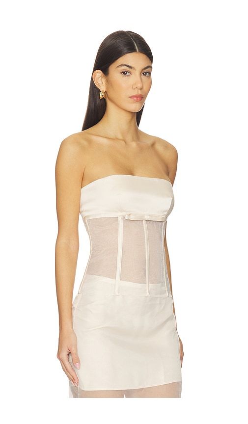 Cara Strapless Corset in Nude. - size L (also in M, S, XL, XS, XXS) - LPA - Modalova