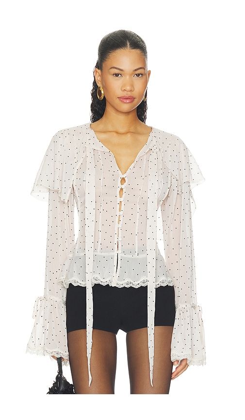 Elise Blouse in Black & White. - size M (also in S, XL, XS) - LPA - Modalova