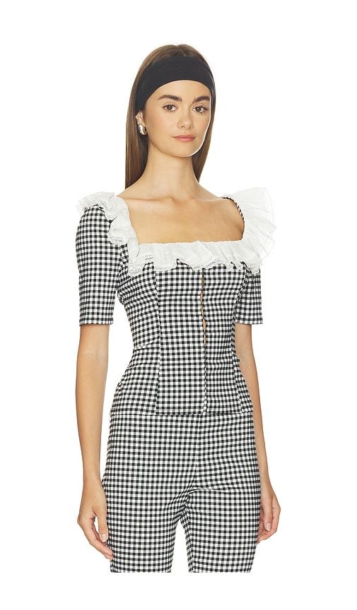 Gigi Top in Black & White. - size L (also in M, S, XL) - LPA - Modalova
