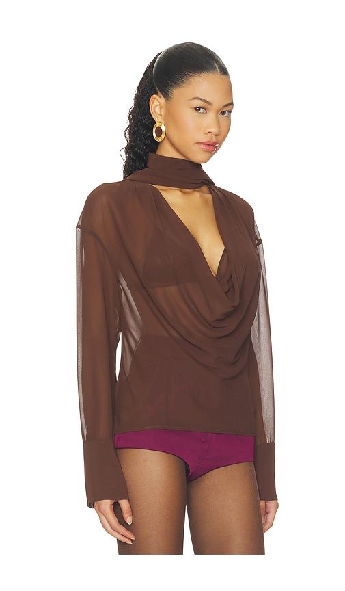 Samira Blouse in Brown. - size XS (also in S, M, XL) - LPA - Modalova