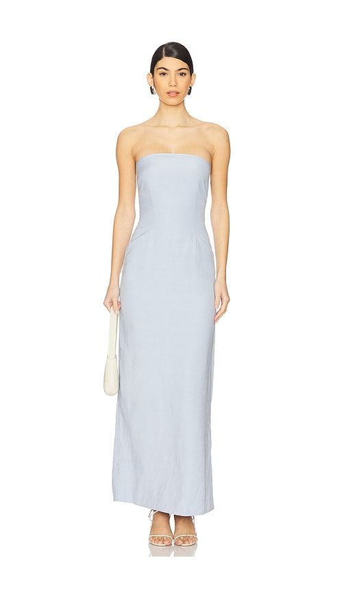 Romy Strapless Panel Back Dress in Baby Blue. - size L (also in M, XL) - La Porte - Modalova