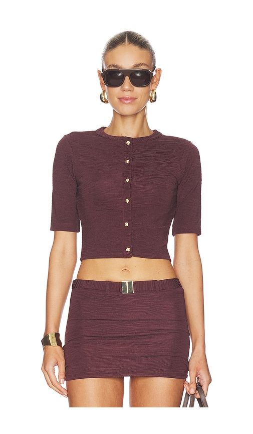 Lisa Cardigan in Brown. - size L (also in M, XL) - La Porte - Modalova