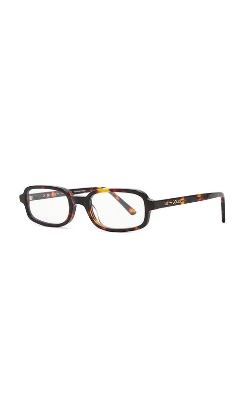 Vera Blue Light Eyeglasses in Brown - Lu Goldie - Modalova