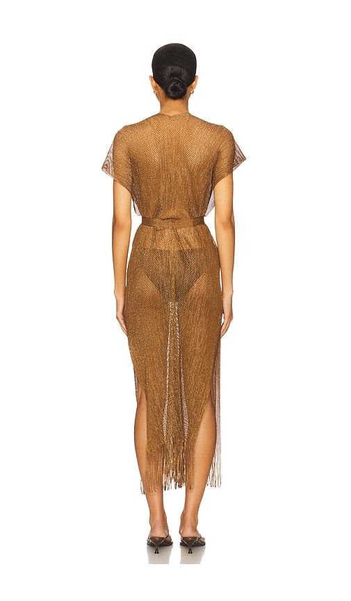 Luli Fama Long Caftan in Brown - Luli Fama - Modalova