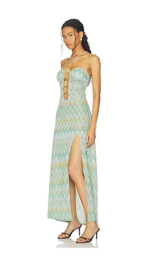X REVOLVE Lucid Waters Halter Ring Long Dress in Multi. - size M (also in S, XS) - Luli Fama - Modalova