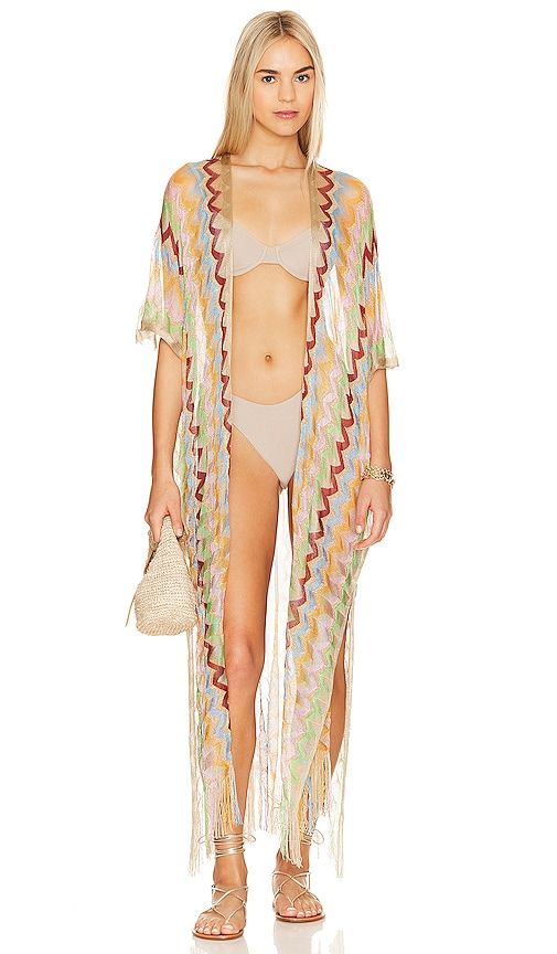 Here Comes The Sun Long Poncho in - Luli Fama - Modalova