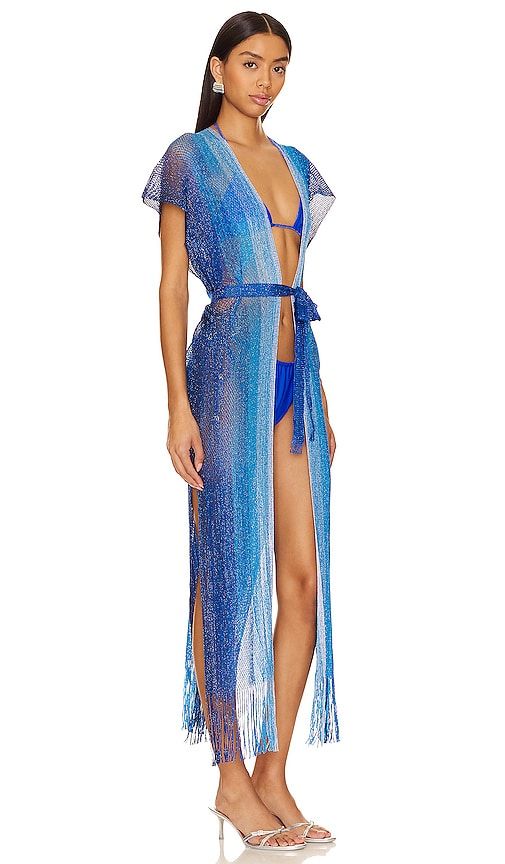 Ocean Queen Long Caftan in - Luli Fama - Modalova