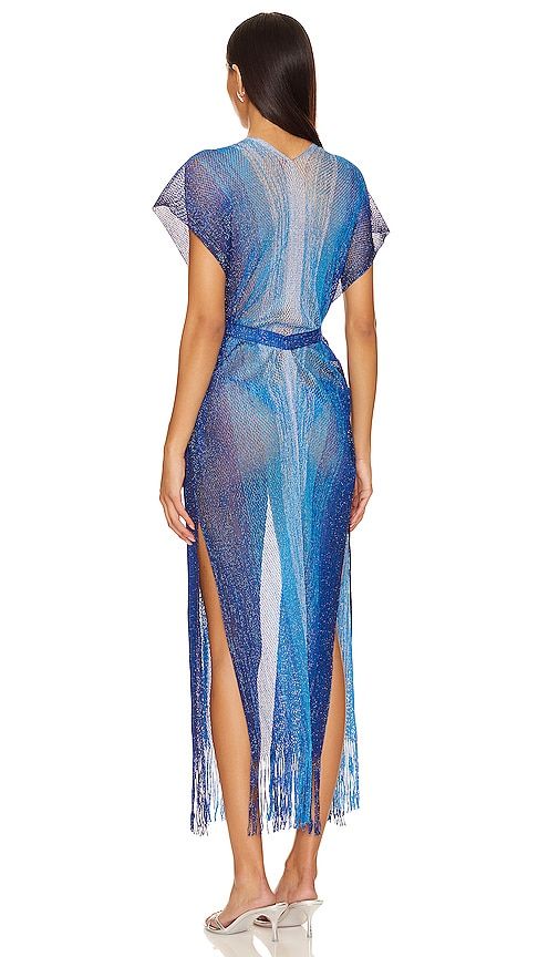 Ocean Queen Long Caftan in - Luli Fama - Modalova