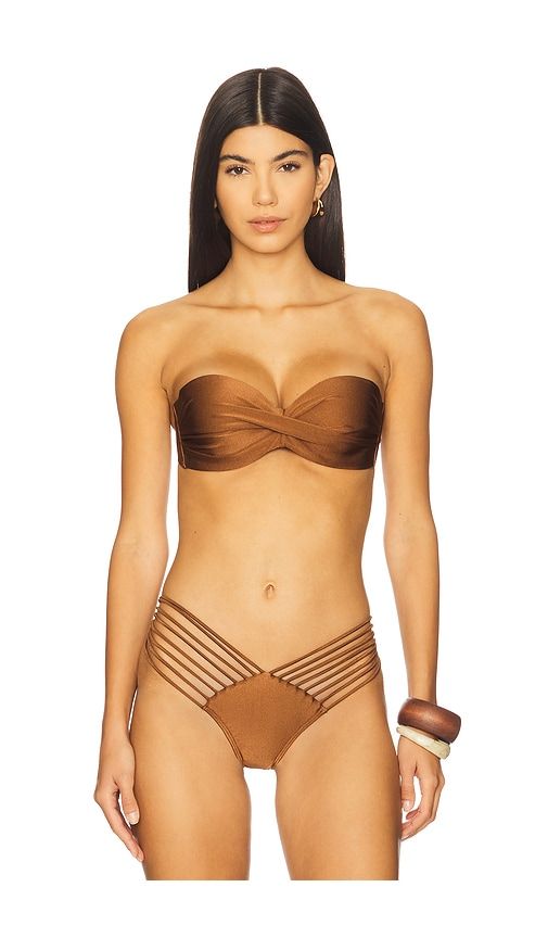 Underwire Push Up Bandeau Bikini Top in . - size L (also in M, S, XL) - Luli Fama - Modalova
