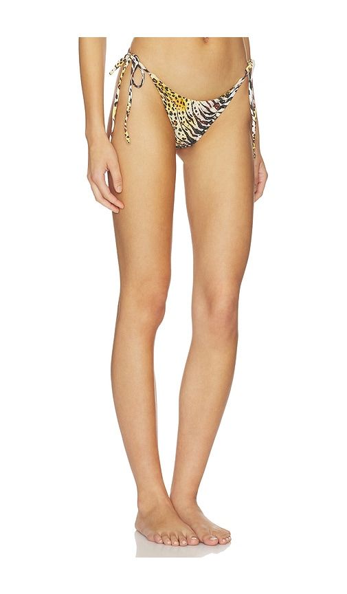 Tigressa Seamless Ruched Back Brazilian in Brown. - size M (also in S) - Luli Fama - Modalova
