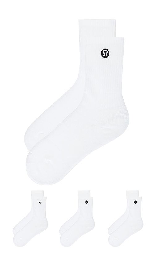 Daily Essential Socks 3 Pair in . - size S (also in M, L) - lululemon - Modalova