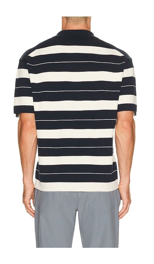 Knit Stripe Short Sleeve Polo Shirt in Navy. - size L (also in M, S, XL/1X) - lululemon - Modalova