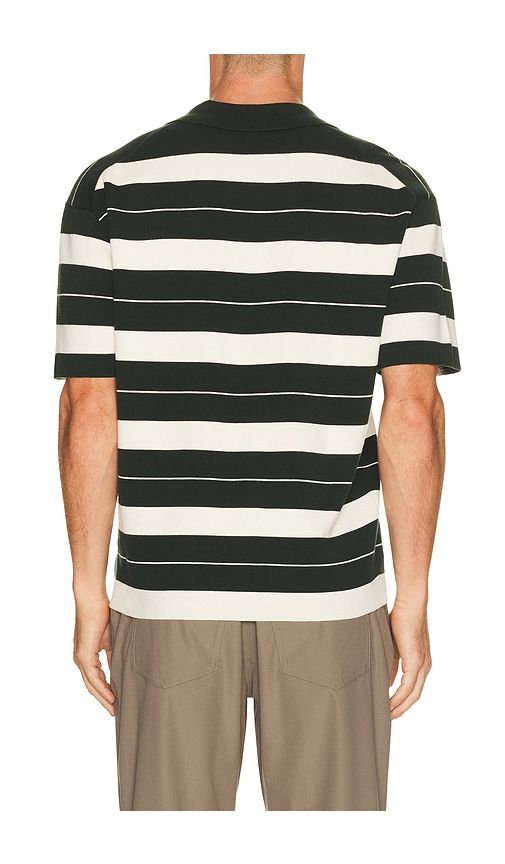 Knit Stripe Short Sleeve Polo Shirt in Dark Green. - size L (also in M, S, XL/1X) - lululemon - Modalova