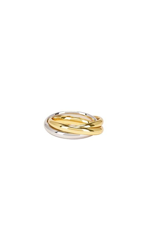 Trio Twisted Ring in Metallic . - size 5 (also in 6) - Luv AJ - Modalova