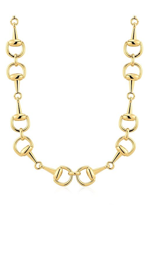 The Horsebit Necklace in Metallic - Luv AJ - Modalova