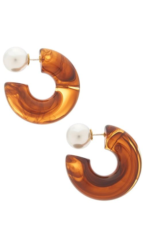 The Tortoise Noemi Hoop Earrings in - Luv AJ - Modalova