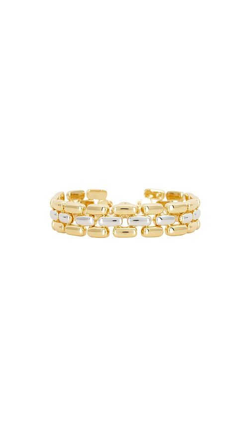 The Noir Link Bracelet in Metallic - Luv AJ - Modalova