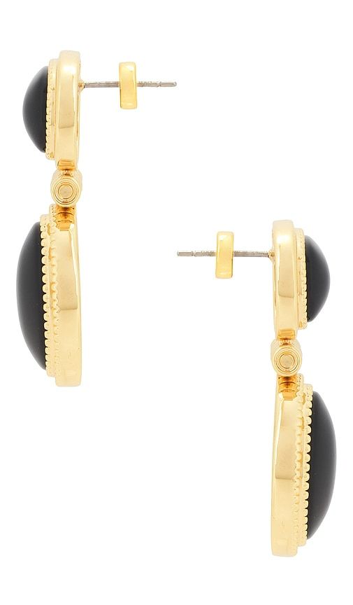 Midnight Mesa Drop Studs in Black - Luv AJ - Modalova