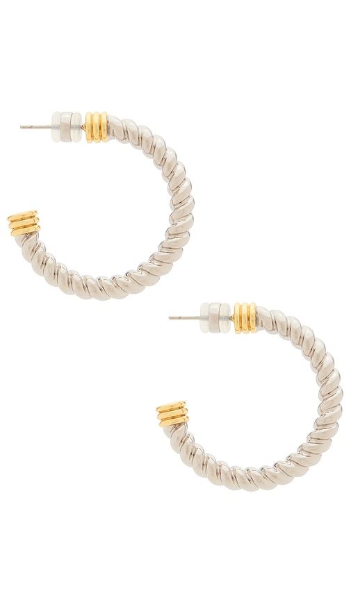The Sierra Rope Hoops in Metallic ,Metallic Gold - Luv AJ - Modalova