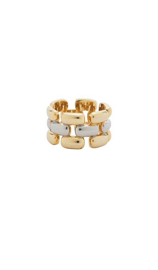 The Noir Link Ring in Metallic . - size 5 (also in 6) - Luv AJ - Modalova