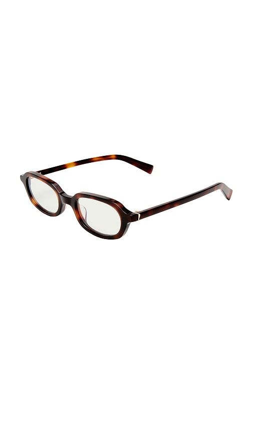 The Mimi Blue Light Glasses in Brown - Luv Lou - Modalova